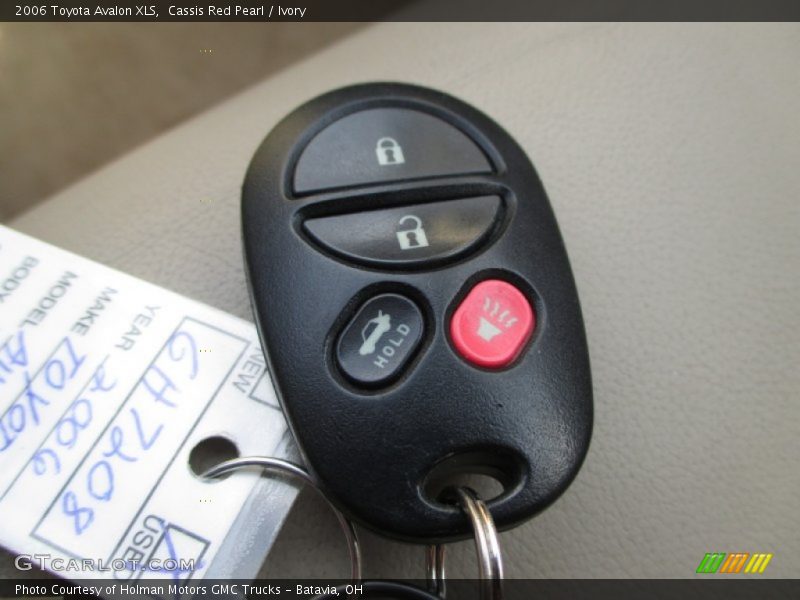 Keys of 2006 Avalon XLS
