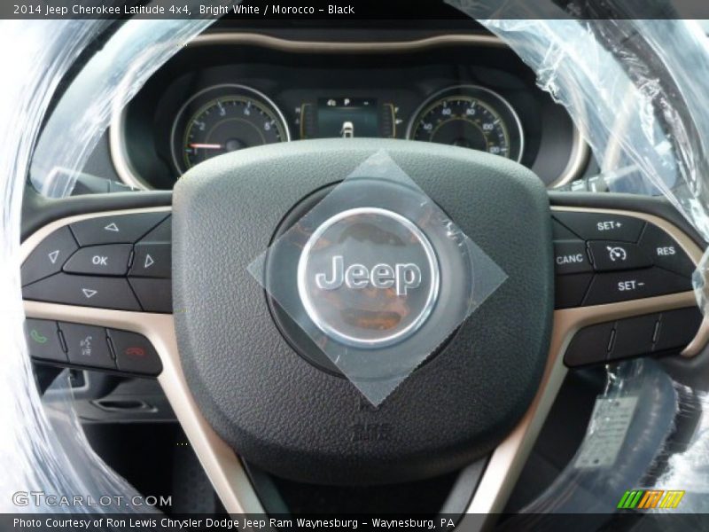 Bright White / Morocco - Black 2014 Jeep Cherokee Latitude 4x4