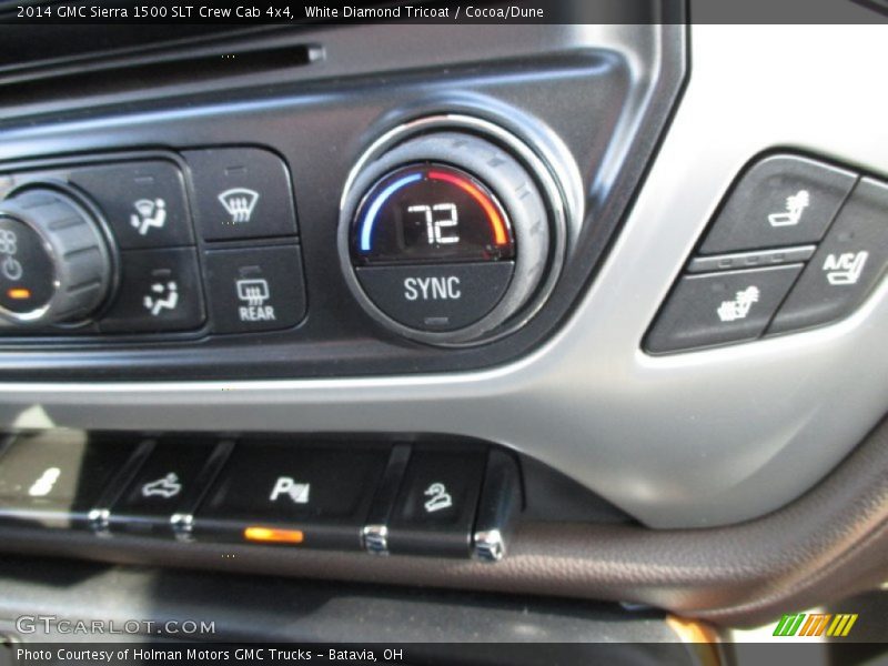 White Diamond Tricoat / Cocoa/Dune 2014 GMC Sierra 1500 SLT Crew Cab 4x4