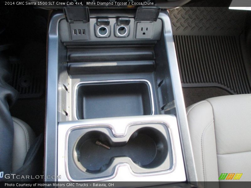 White Diamond Tricoat / Cocoa/Dune 2014 GMC Sierra 1500 SLT Crew Cab 4x4