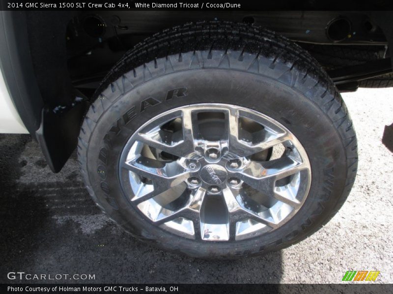 White Diamond Tricoat / Cocoa/Dune 2014 GMC Sierra 1500 SLT Crew Cab 4x4