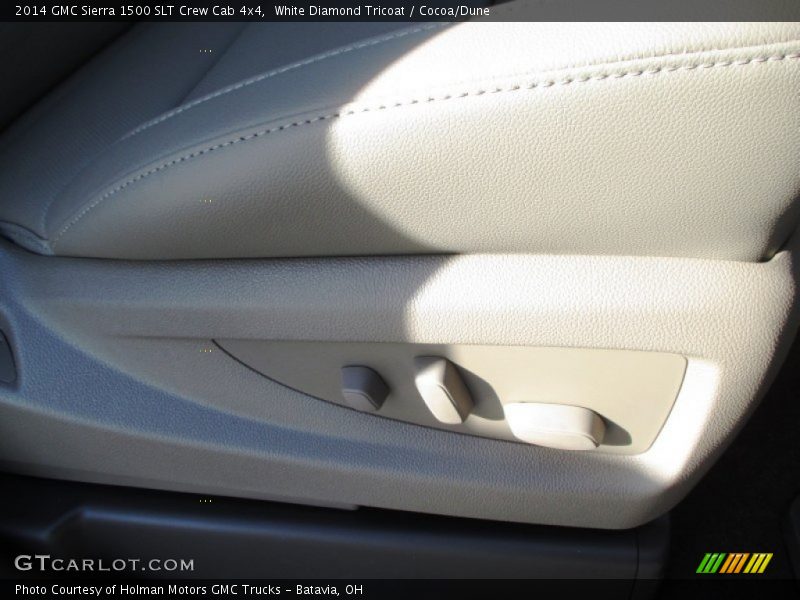 White Diamond Tricoat / Cocoa/Dune 2014 GMC Sierra 1500 SLT Crew Cab 4x4