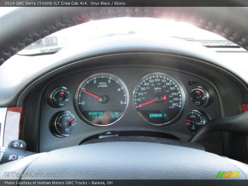 Onyx Black / Ebony 2014 GMC Sierra 2500HD SLT Crew Cab 4x4