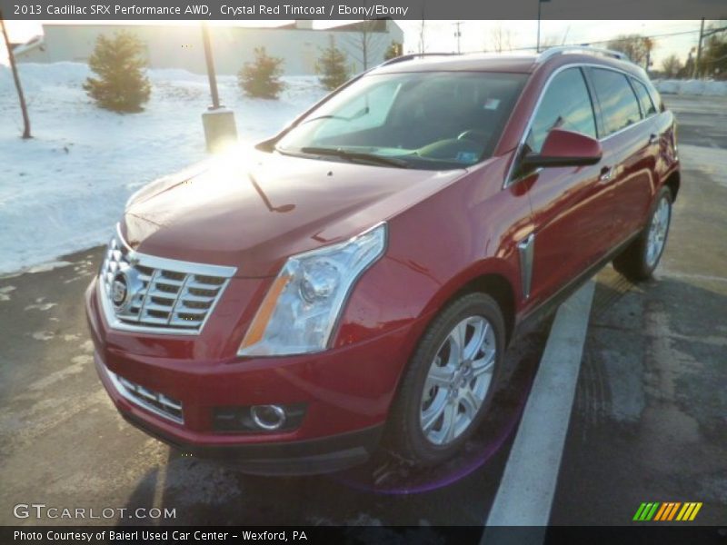 Crystal Red Tintcoat / Ebony/Ebony 2013 Cadillac SRX Performance AWD