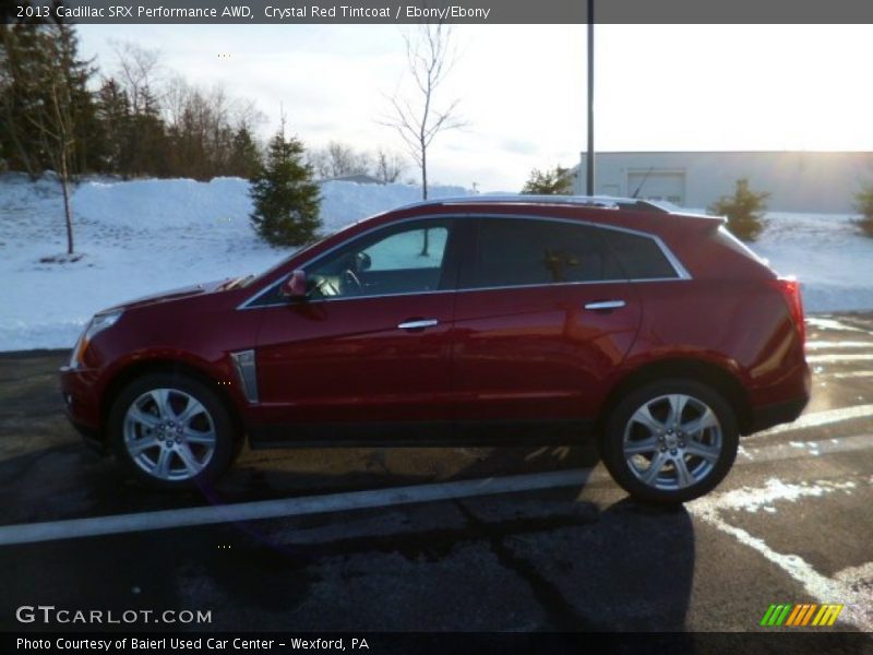 Crystal Red Tintcoat / Ebony/Ebony 2013 Cadillac SRX Performance AWD