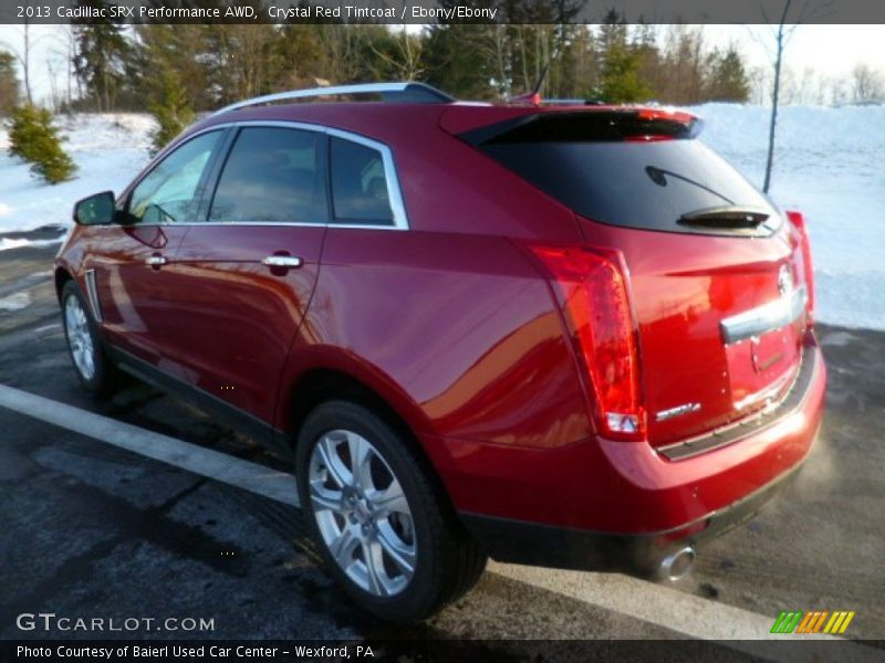 Crystal Red Tintcoat / Ebony/Ebony 2013 Cadillac SRX Performance AWD