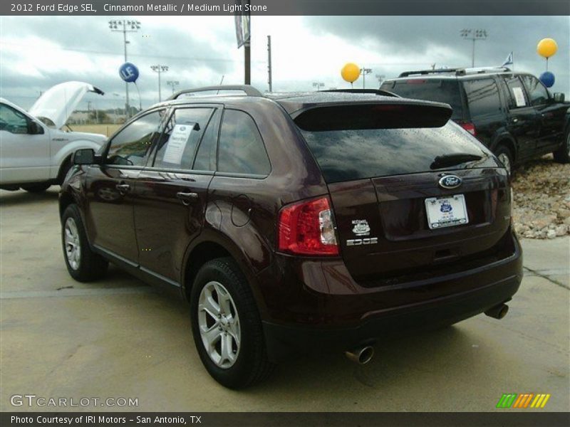 Cinnamon Metallic / Medium Light Stone 2012 Ford Edge SEL