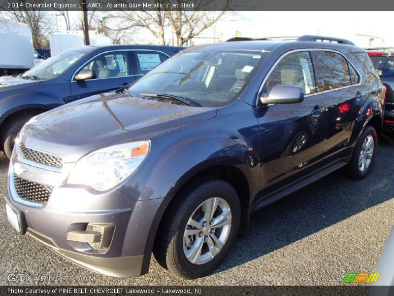 Atlantis Blue Metallic / Jet Black 2014 Chevrolet Equinox LT AWD