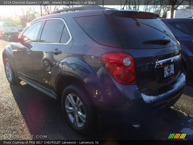 Atlantis Blue Metallic / Jet Black 2014 Chevrolet Equinox LT AWD