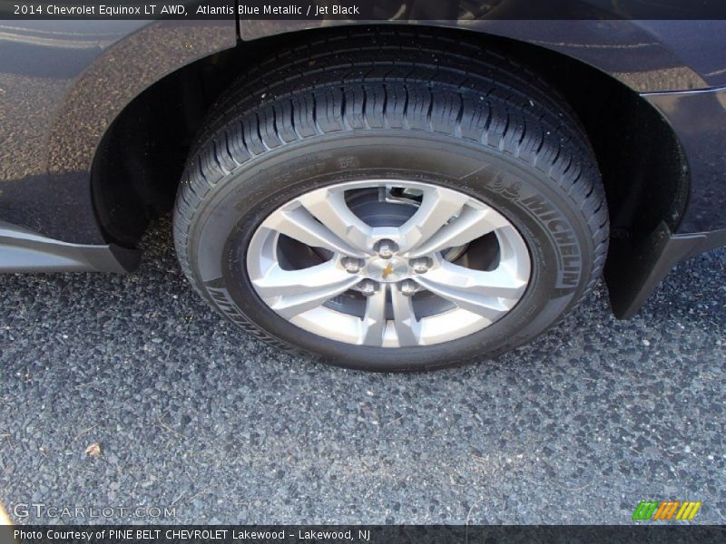Atlantis Blue Metallic / Jet Black 2014 Chevrolet Equinox LT AWD