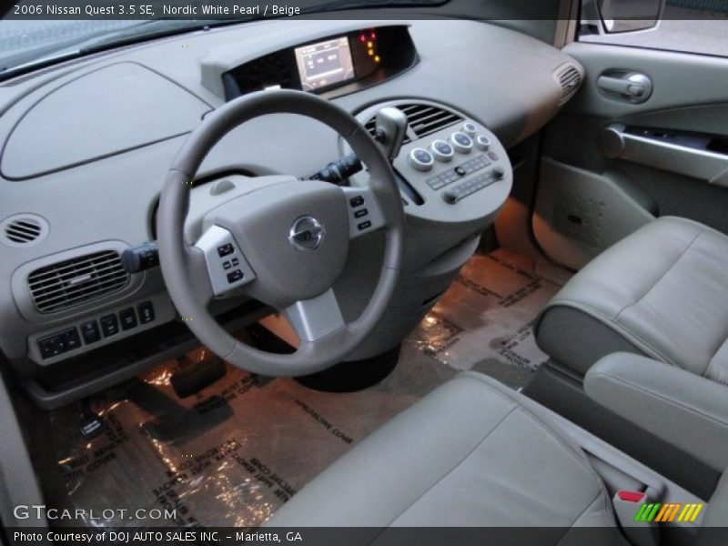 Beige Interior - 2006 Quest 3.5 SE 