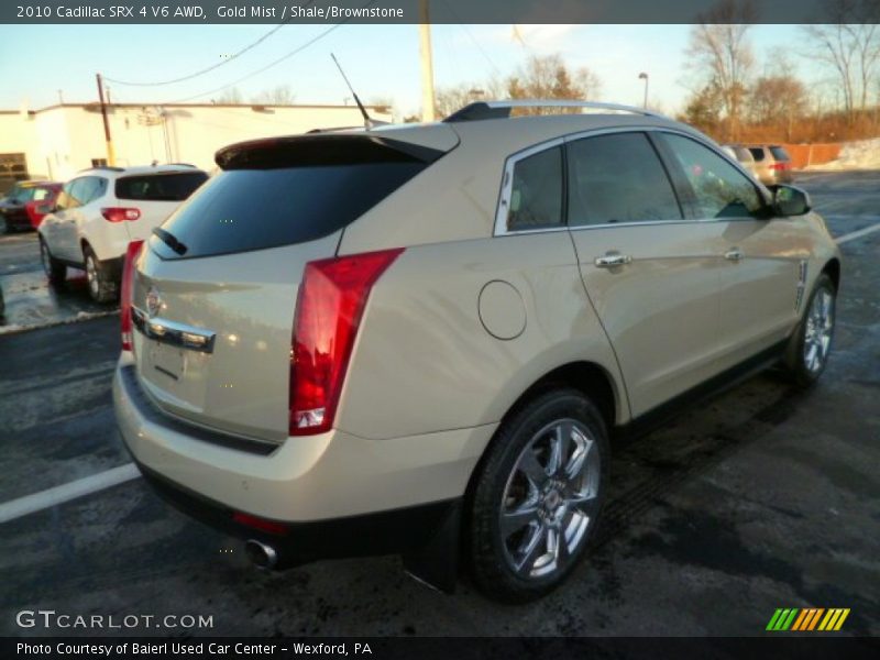Gold Mist / Shale/Brownstone 2010 Cadillac SRX 4 V6 AWD