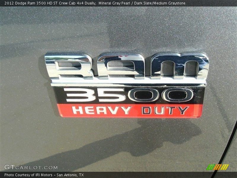 Mineral Gray Pearl / Dark Slate/Medium Graystone 2012 Dodge Ram 3500 HD ST Crew Cab 4x4 Dually