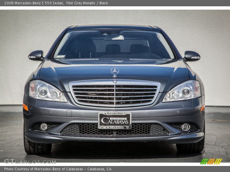 Flint Grey Metallic / Black 2008 Mercedes-Benz S 550 Sedan