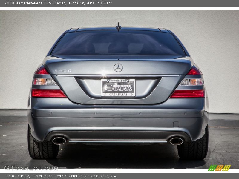 Flint Grey Metallic / Black 2008 Mercedes-Benz S 550 Sedan