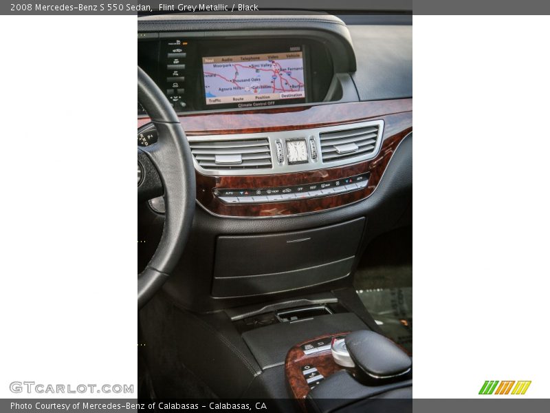 Flint Grey Metallic / Black 2008 Mercedes-Benz S 550 Sedan
