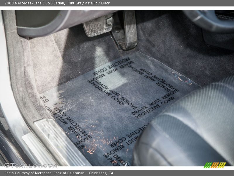 Flint Grey Metallic / Black 2008 Mercedes-Benz S 550 Sedan