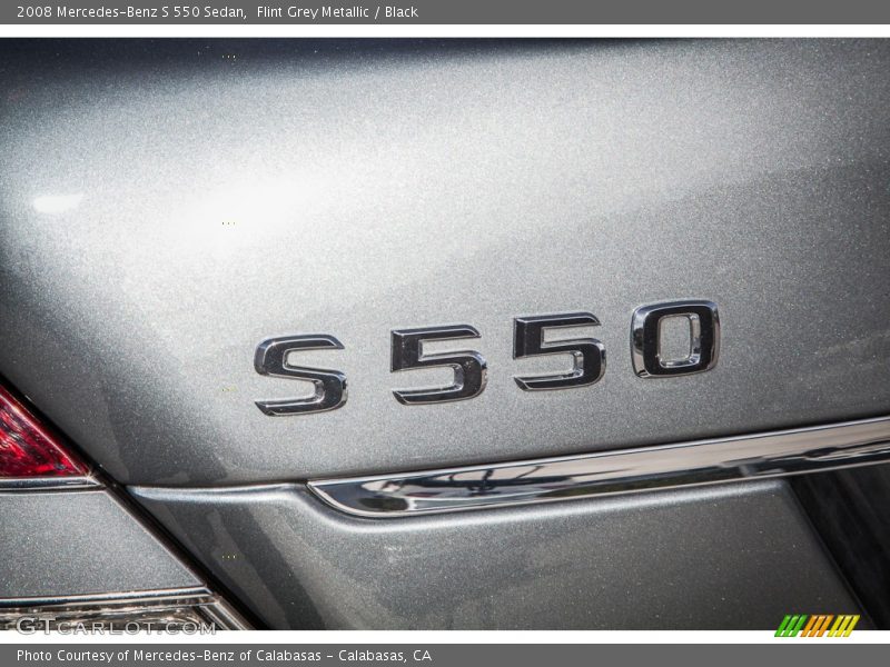 Flint Grey Metallic / Black 2008 Mercedes-Benz S 550 Sedan