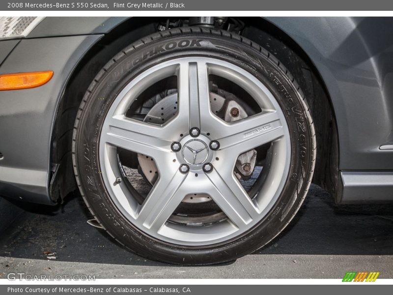 Flint Grey Metallic / Black 2008 Mercedes-Benz S 550 Sedan