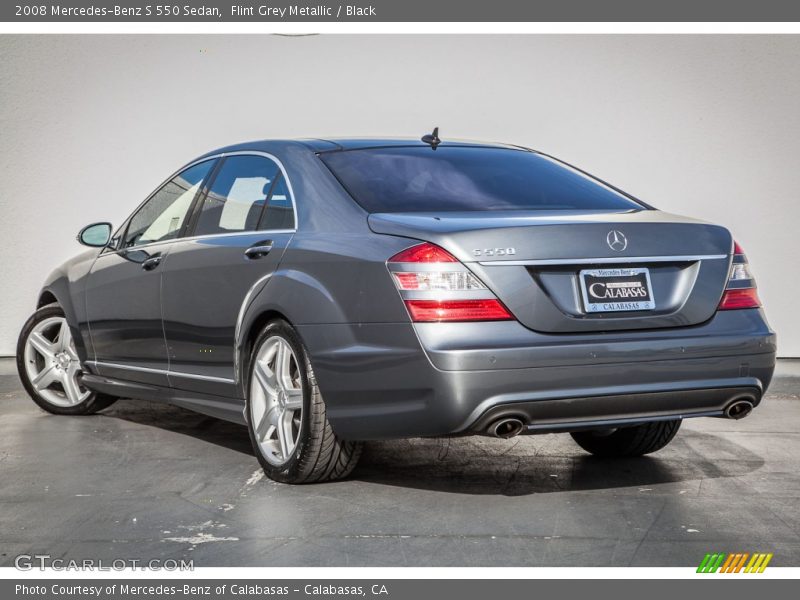 Flint Grey Metallic / Black 2008 Mercedes-Benz S 550 Sedan