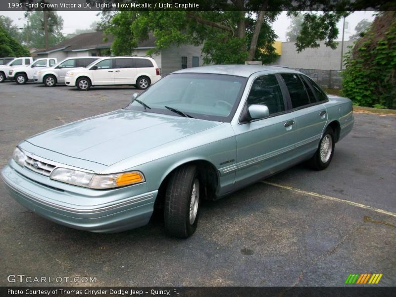 Light Willow Metallic / Light Graphite 1995 Ford Crown Victoria LX