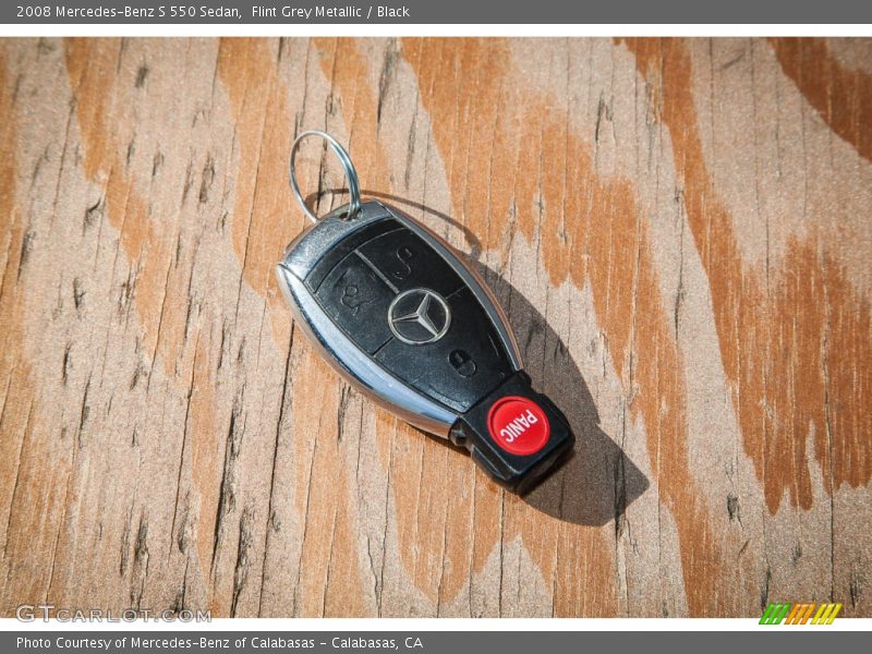 Flint Grey Metallic / Black 2008 Mercedes-Benz S 550 Sedan