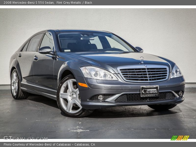 Flint Grey Metallic / Black 2008 Mercedes-Benz S 550 Sedan