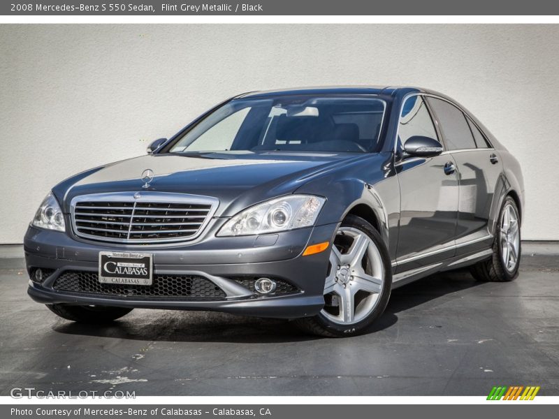 Flint Grey Metallic / Black 2008 Mercedes-Benz S 550 Sedan