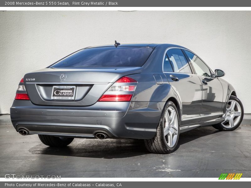 Flint Grey Metallic / Black 2008 Mercedes-Benz S 550 Sedan