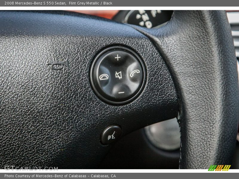 Flint Grey Metallic / Black 2008 Mercedes-Benz S 550 Sedan