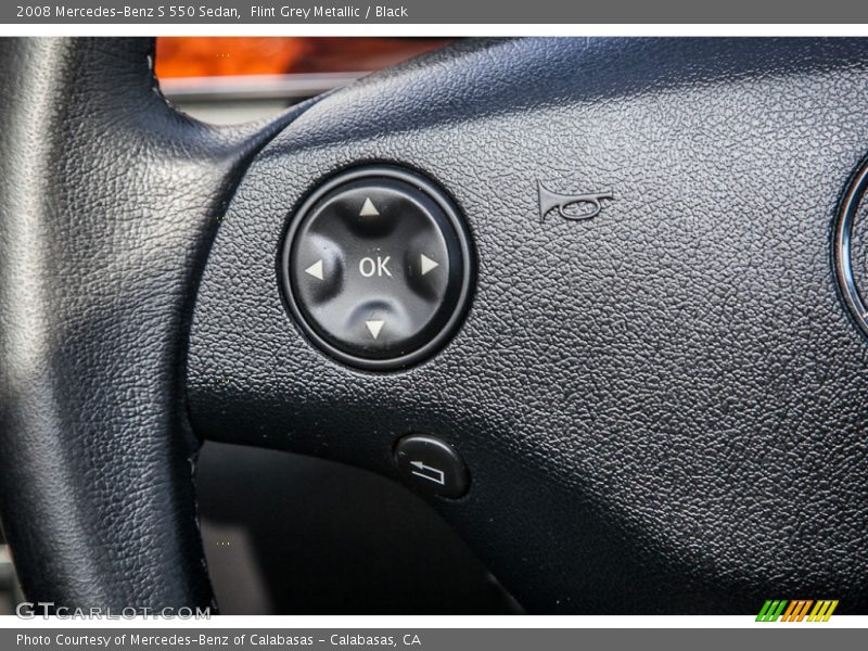 Flint Grey Metallic / Black 2008 Mercedes-Benz S 550 Sedan
