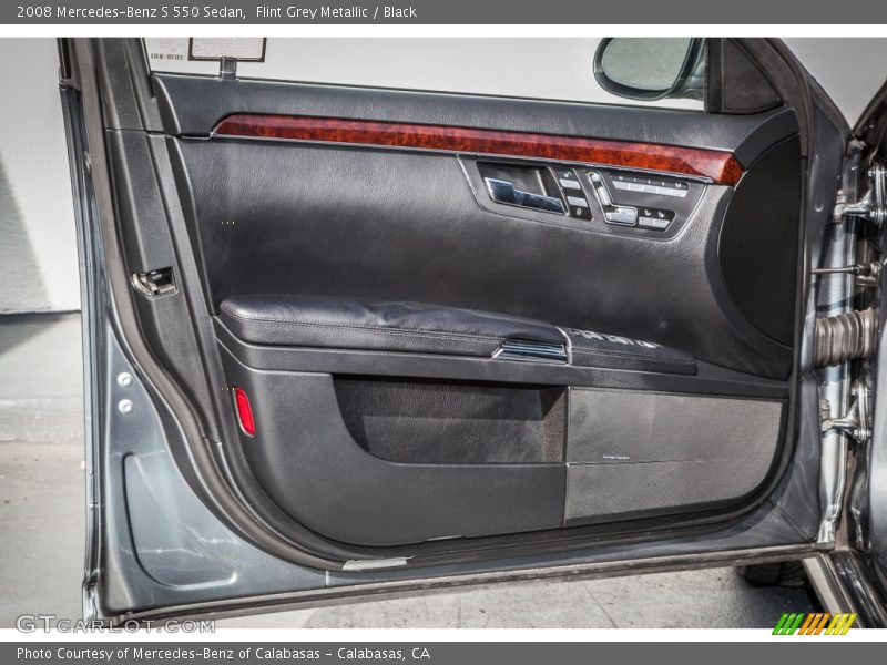 Flint Grey Metallic / Black 2008 Mercedes-Benz S 550 Sedan