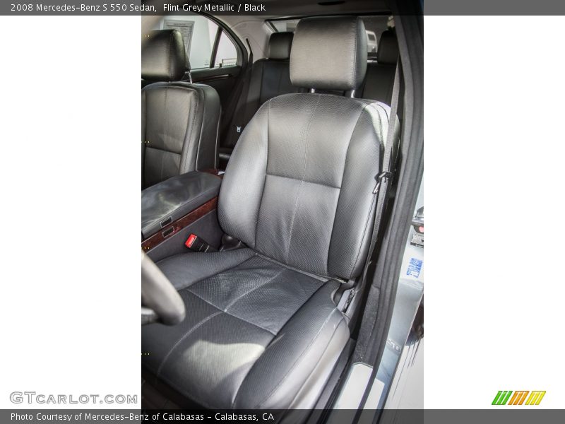 Flint Grey Metallic / Black 2008 Mercedes-Benz S 550 Sedan
