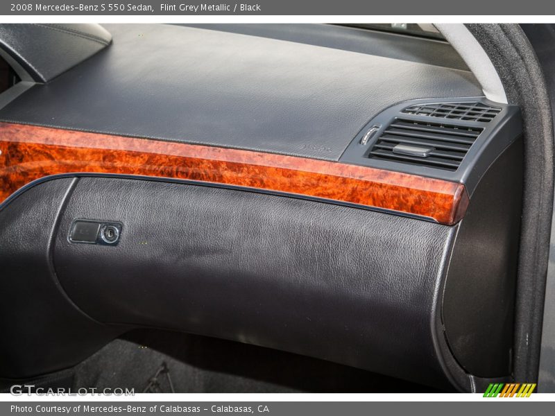 Flint Grey Metallic / Black 2008 Mercedes-Benz S 550 Sedan