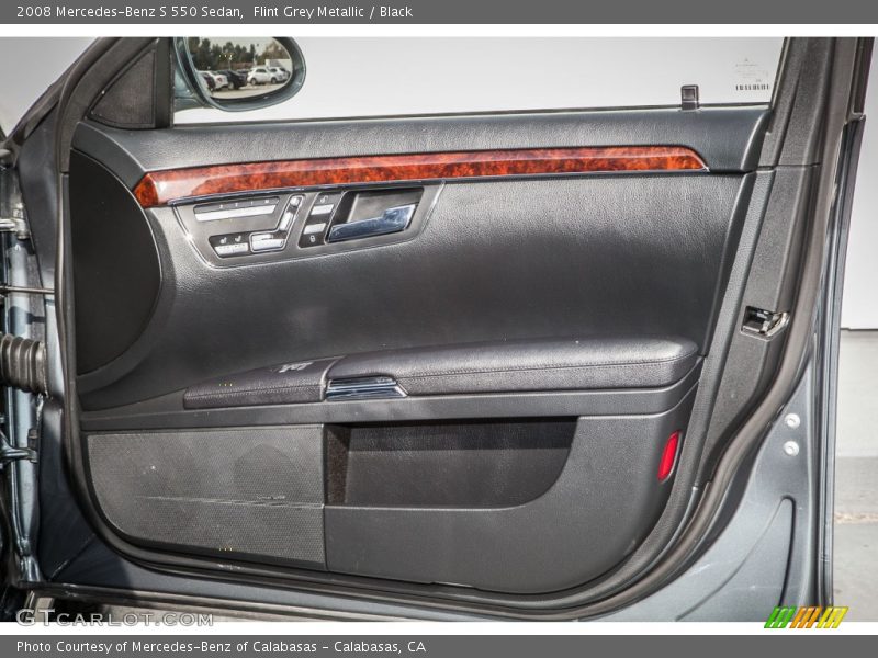 Flint Grey Metallic / Black 2008 Mercedes-Benz S 550 Sedan