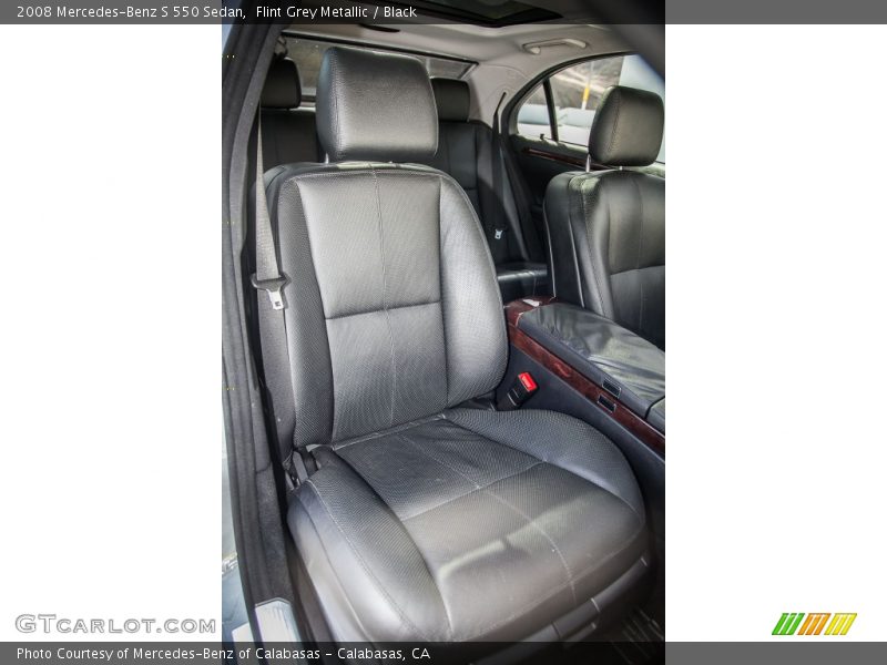 Flint Grey Metallic / Black 2008 Mercedes-Benz S 550 Sedan