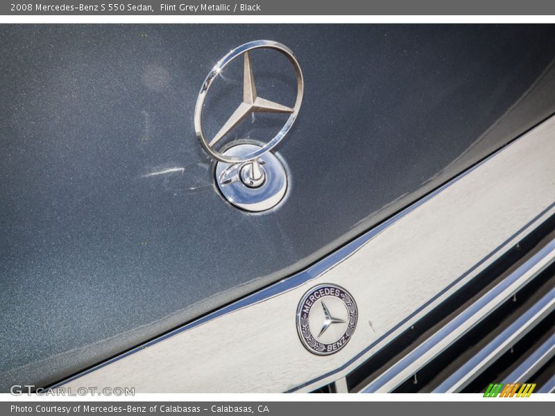 Flint Grey Metallic / Black 2008 Mercedes-Benz S 550 Sedan