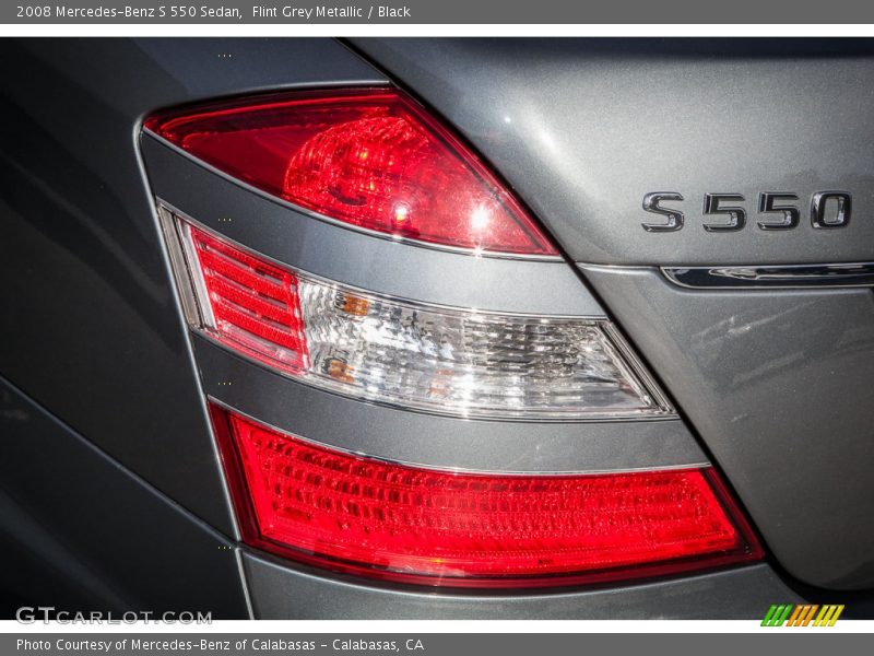Flint Grey Metallic / Black 2008 Mercedes-Benz S 550 Sedan