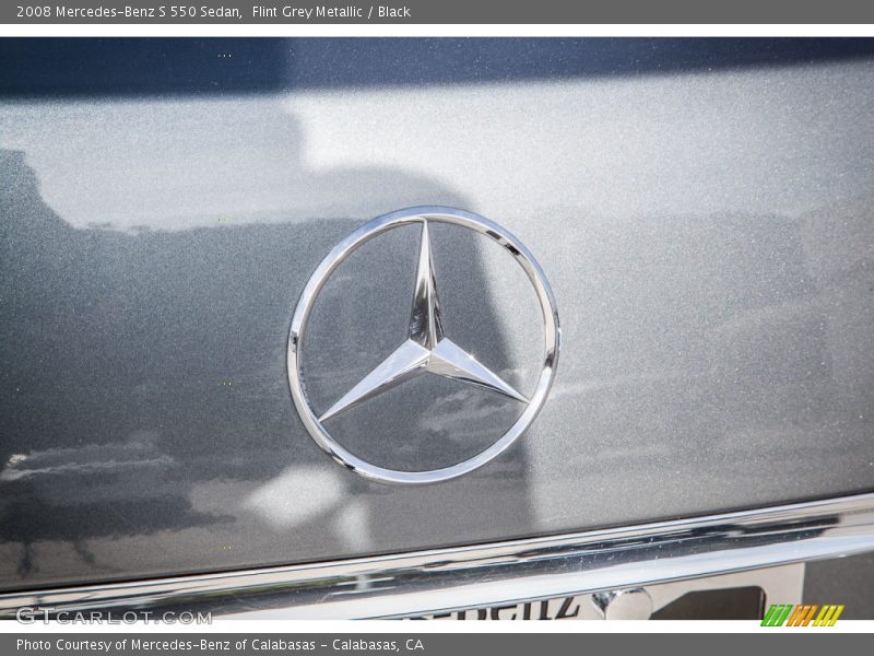 Flint Grey Metallic / Black 2008 Mercedes-Benz S 550 Sedan
