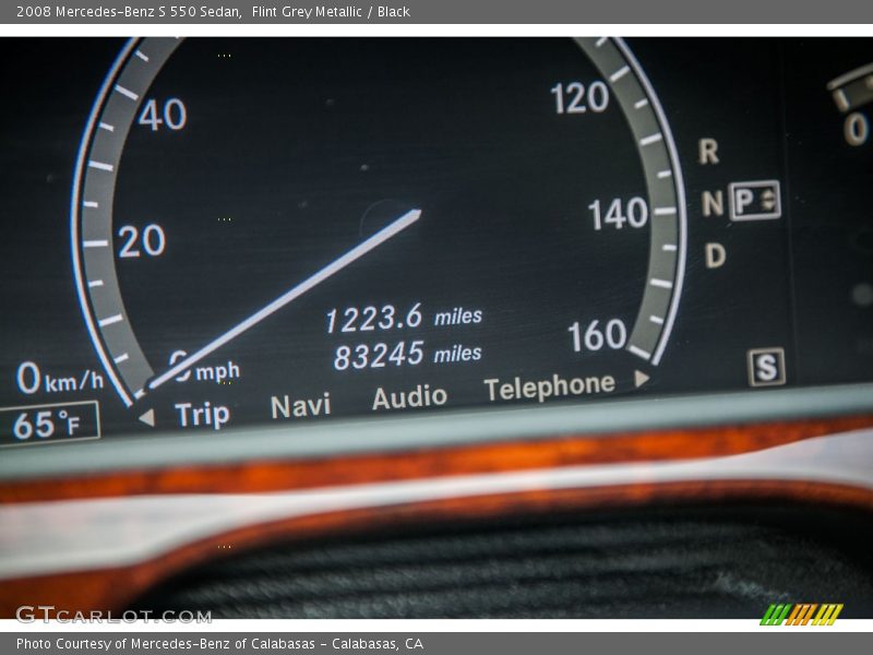 Flint Grey Metallic / Black 2008 Mercedes-Benz S 550 Sedan