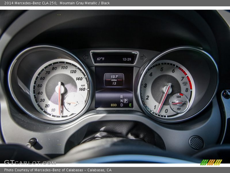 Mountain Gray Metallic / Black 2014 Mercedes-Benz CLA 250