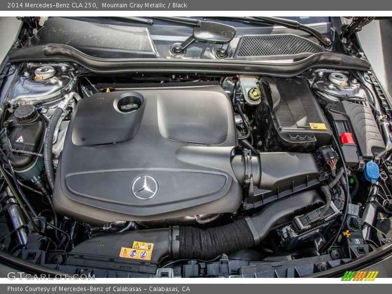 Mountain Gray Metallic / Black 2014 Mercedes-Benz CLA 250