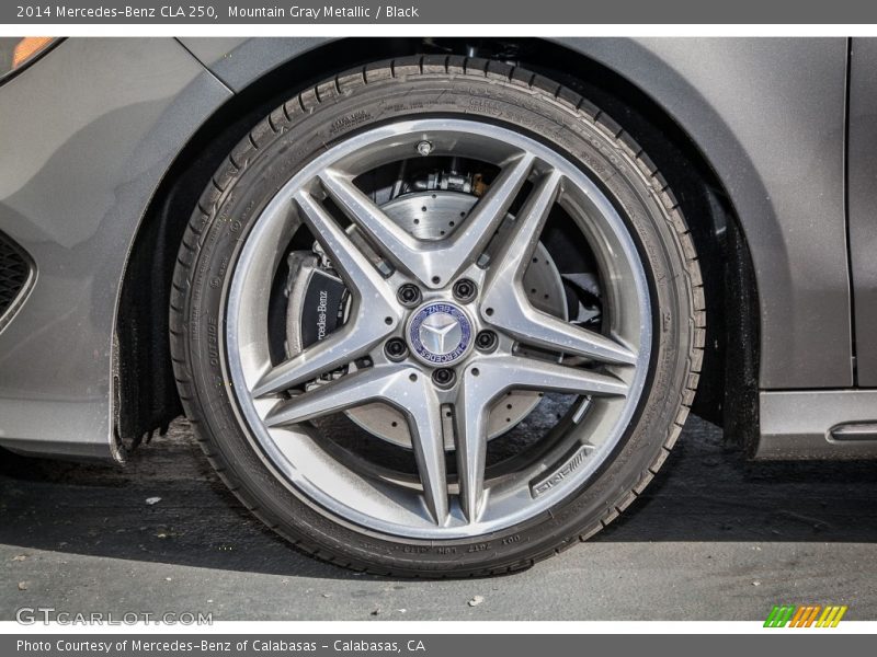 Mountain Gray Metallic / Black 2014 Mercedes-Benz CLA 250