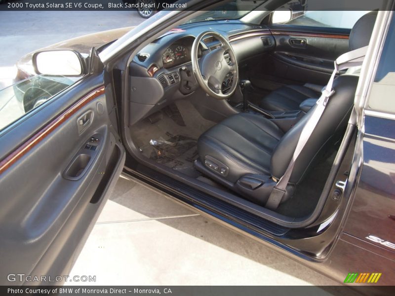 Black Sand Pearl / Charcoal 2000 Toyota Solara SE V6 Coupe