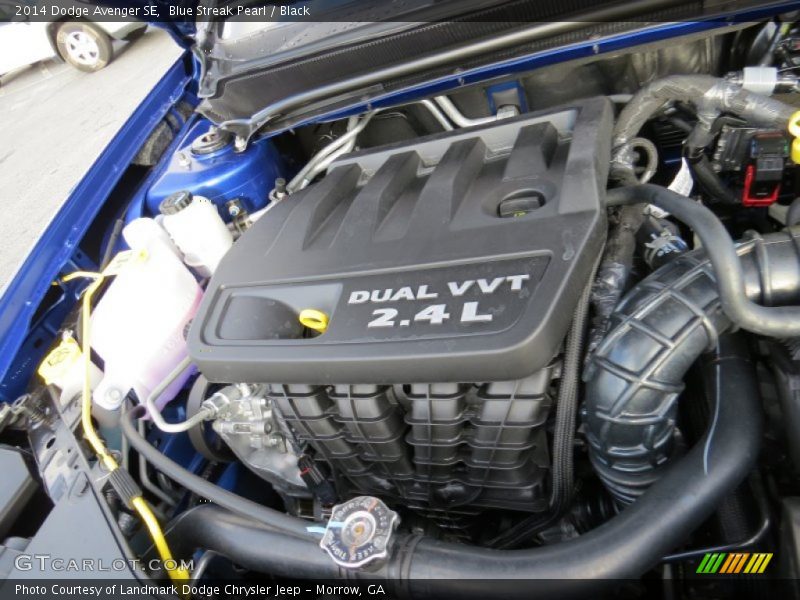 Blue Streak Pearl / Black 2014 Dodge Avenger SE