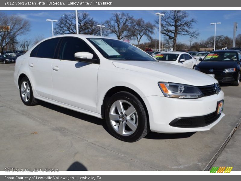 Candy White / Titan Black 2012 Volkswagen Jetta TDI Sedan