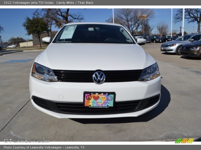 Candy White / Titan Black 2012 Volkswagen Jetta TDI Sedan