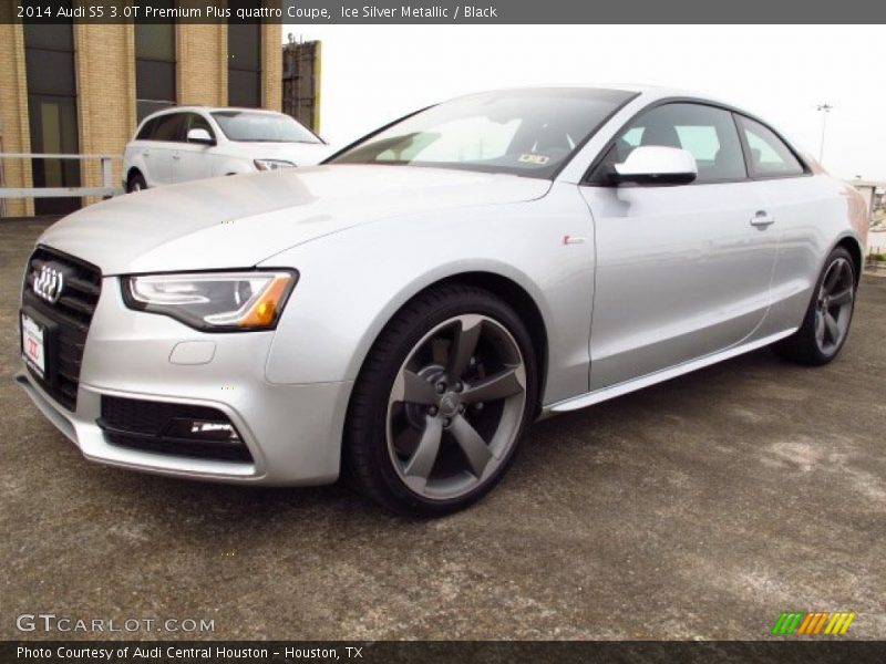 Ice Silver Metallic / Black 2014 Audi S5 3.0T Premium Plus quattro Coupe