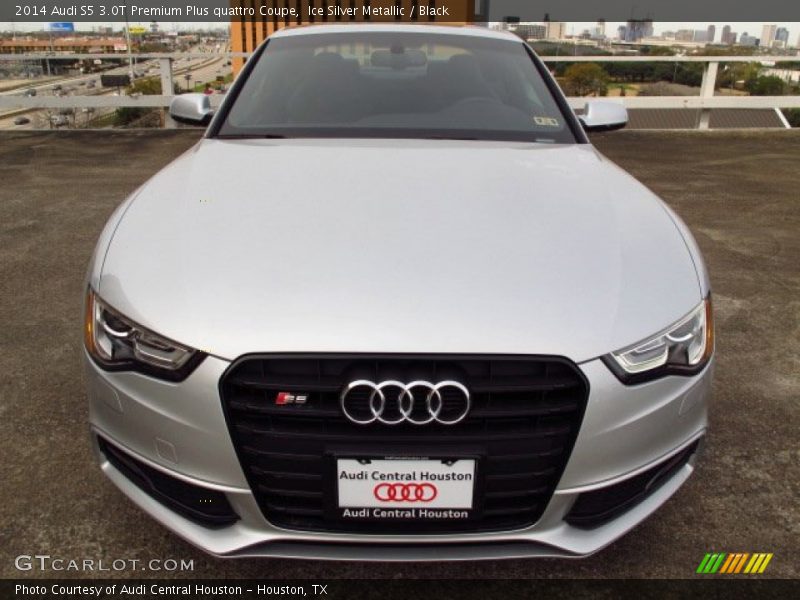 Ice Silver Metallic / Black 2014 Audi S5 3.0T Premium Plus quattro Coupe