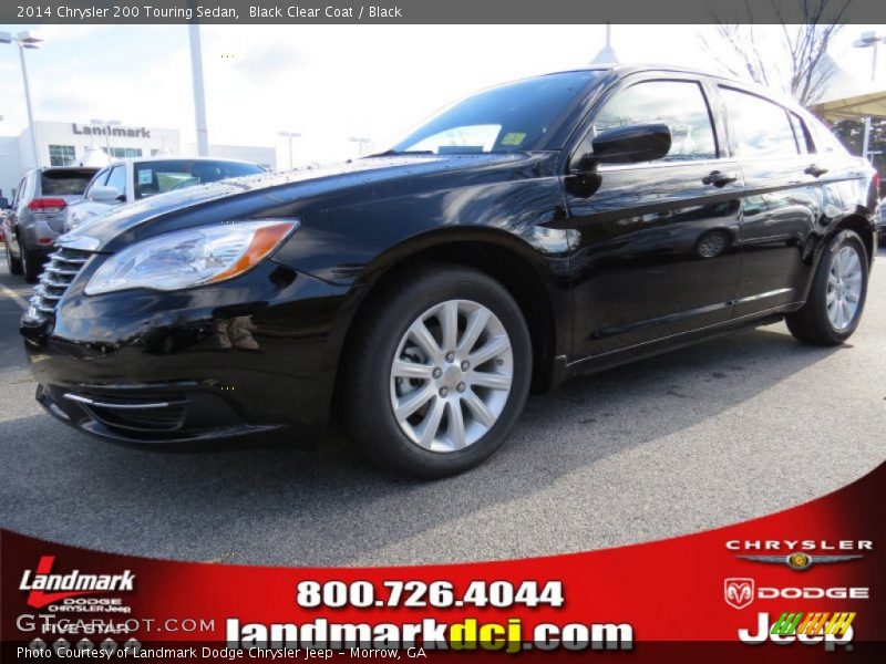 Black Clear Coat / Black 2014 Chrysler 200 Touring Sedan